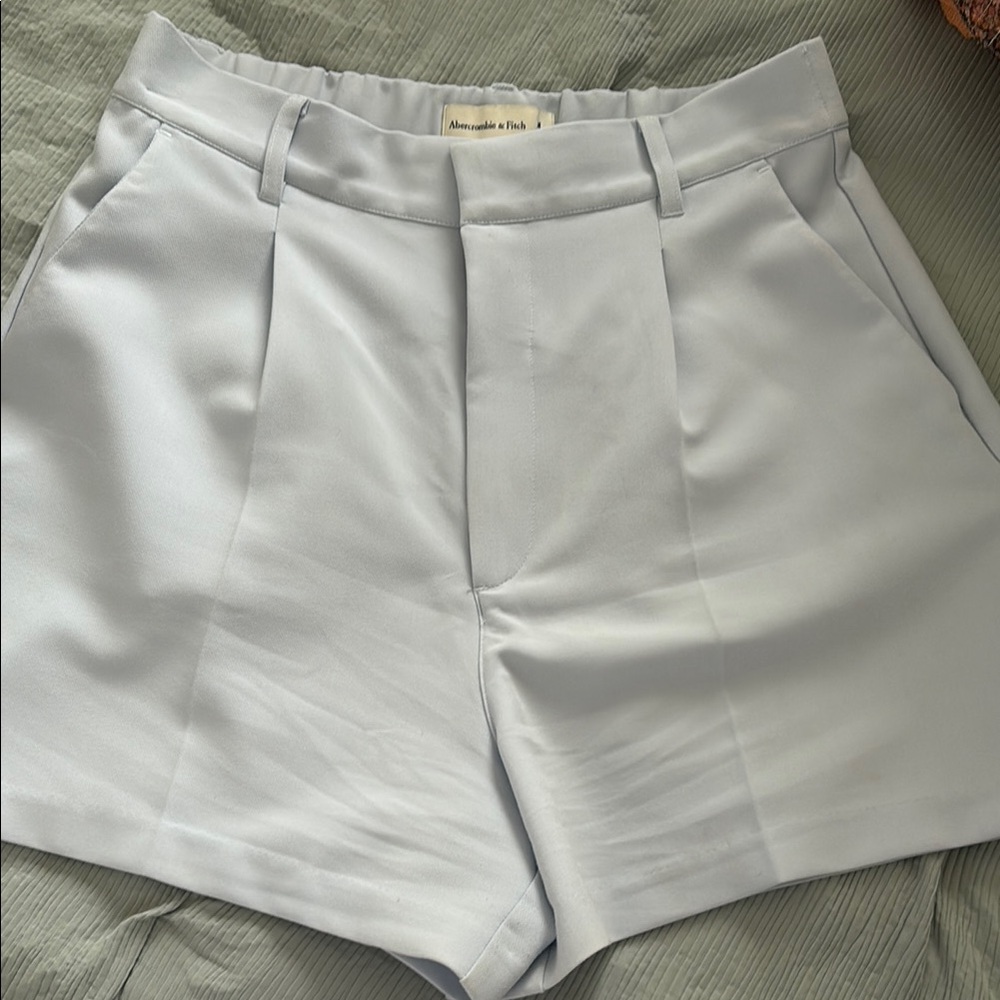 Baby blue A&F Trouser Shorts